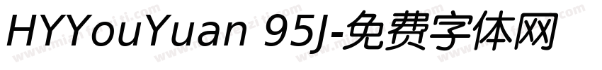 HYYouYuan 95J字体转换